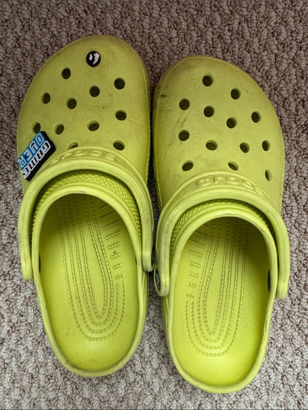 CROCS Kids Yellow Clogs